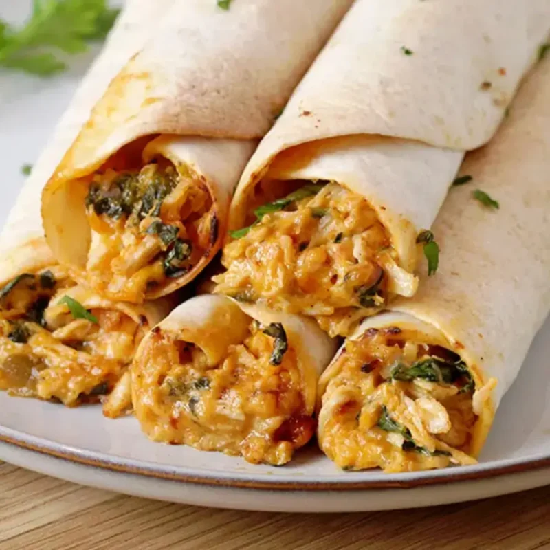 Chicken, Flour Tortillas, Shredded Cheese & Sour Crea